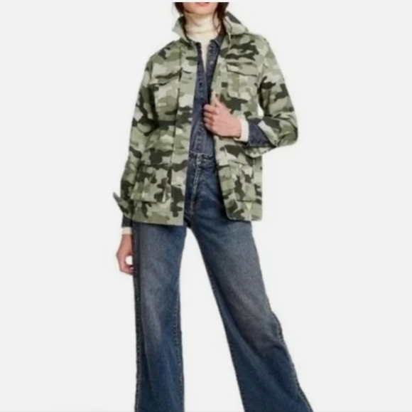 Nili Lotan Green Camouflage Jacket - Picture 3 of 16